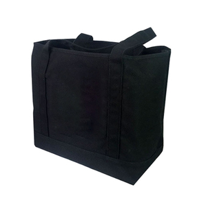 Wholesale Eco Friendly <strong>Black</strong> Cotton Canvas Tote <strong>Bags</strong> - Product Image 1