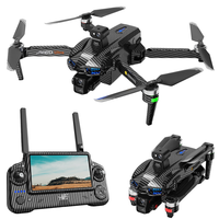 Drone GPS tout-en-un AE60 en fibre de carbone, écran 7,2 pouces, cardan 3 axes, fonction d'évitement d'obstacles et de largage aérien