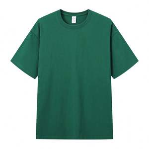 Fábrica de alta calidad 240g 100 algodón Color sólido camiseta se puede personalizar bordado impresión barato cuello redondo camisas - Product Image 5