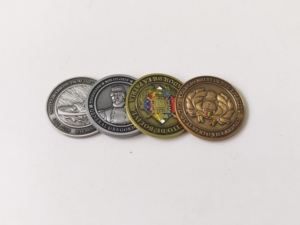 Médailles d'honneur personnalisées en sublimation avec finition argent antique pour souvenirs et récompenses porte-bonheur - Product Image 2