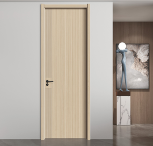 Porte en chêne cristal de carbone jaune crémeux pour chambres et vestiaires et <span class=keywords><strong>a</strong></span> des fonctions imperméables et ignifuges - Product Image 1