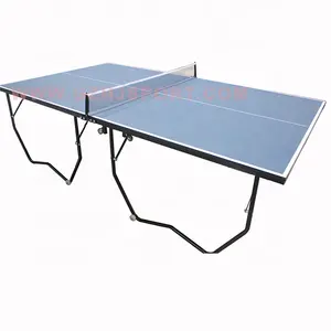 15mm MDF Board Foldable 2-Piece Table Tennis Ping Pong Table Standard Size Free Accessory