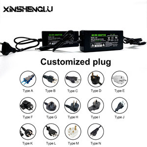 Adaptador de Energia <span class=keywords><strong>AC</strong></span>/<span class=keywords><strong>DC</strong></span> Personalizado com Entrada <span class=keywords><strong>AC</strong></span> 110-240V e Saída <span class=keywords><strong>DC</strong></span> <span class=keywords><strong>12V</strong></span> 4A/5A/6A/7A/8.3A/10A, Plugue EU/UK/AU para Luz LED, em ABS - Product Image 3