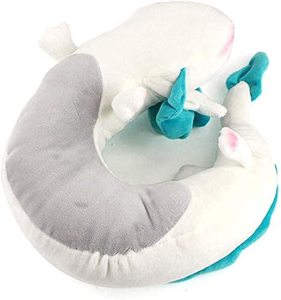 Cuscino Peluche Drago Bianco <span class=keywords><strong>del</strong></span> Film Giapponese, Simpatico Cuscino Morbido per il Collo Haku - Product Image 3