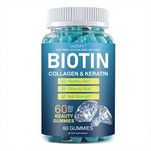 Compléments alimentaires pour la croissance des cheveux OEM/ODM Super Biotine + <span class=keywords><strong>Vitamine</strong></span> C B7, Gummies à la biotine, Gummies à la biotine, collagène et kératine - Product Image 1