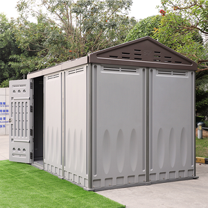 Abri de jardin vert en plastique de stockage extérieur haute performance avec hangar de stockage de nettoyage de neige refoulé - Product Image 1