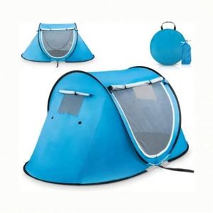 Tente de camping familiale portable à une chambre, design automatique pop-up avec caractéristiques imperméables pour l'extérieur - Product Image 1