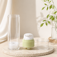 Flacon pompe à vide AS YN902 à filetage sans air, 30-120 ml, pour emballage de sérum et lotion cosmétique, directement de l'usine