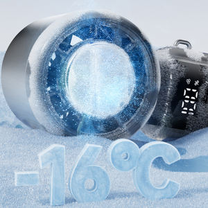 مروحة تبريد هواء محمولة صغيرة الحجم بتصميم مدمج مع مقبض، قابلة لإعادة الشحن عبر USB، مثالية للسفر/التخييم/المكتب - Product Image 4