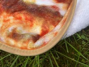 Manta de Franela de Punto Súper Suave para Bebés y Adultos, Diseño Inspirado en <span class=keywords><strong>Pizza</strong></span>, Tipo Burrito/Tortilla - Product Image 5