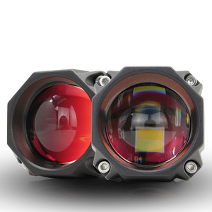 Luces LED Todoterreno 2000LM de Doble Color y 5 Modos, Focos para Motocicleta con Lente de Condensación de Aluminio Aeronáutico y Película Roja - Product Image 2