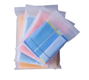 High Quality Frosted CPE Plastic Zipper Bag Custom Shipping T-Shirt Ziplock Packaging for Underwear Matt Clothing Garment Bags
