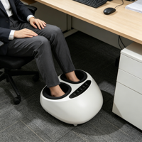 Cosmo Masseur de pieds électrique chinois haute fréquence avec rouleaux à air, chauffant, pour la circulation sanguine, vibrant, 3 modes, 3 masseurs de pieds
