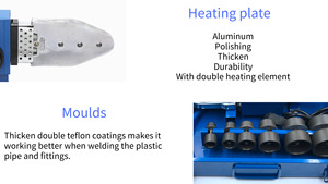 75-110 Mm Sưởi Ấm Đôi Yếu Tố <span class=keywords><strong>PPR</strong></span> Ống Nhựa Hàn Máy Doanh/Ống Nhựa Thợ Hàn - Product Image 4