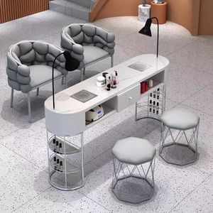 Ensemble bureau et chaise à <span class=keywords><strong>ongles</strong></span> multifonctionnel de style crème aspirateur économique et léger de luxe bureau à <span class=keywords><strong>ongles</strong></span> simples et doubles - Product Image 3