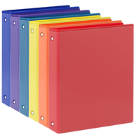 Carpeta de anillas Carpeta de archivos A4 Carpeta de anillas de metal de 6 agujeros A4 A5 A6 Cubierta de papel de PVC Cuaderno Diario Planificador Carpeta de bolsillo de plástico PP