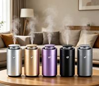 Diffuseur d'air de voiture en métal rechargeable par Type-C personnalisé avec une capacité de 10 ml, diffuseur d'huiles essentielles sans eau