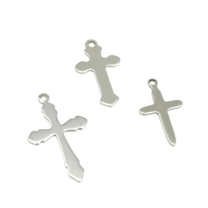 Pendentifs croix en acier inoxydable pour colliers, bracelets, cérémonies religieuses, accessoire de bijoux unisexe - Product Image 3