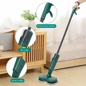 Nouvelle serpillière électrique sans fil, balai à main automatique électrique microfibre spin spray mop