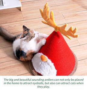 Kinghotpet Hot-Selling Christmas New Wooden Pet Cat Climbing Tree Tower Sisal Scratcher per gatto - Product Image 5