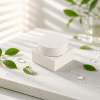 Pot en plastique transparent vide pour gel UV, avec couvercle rond, pour gel de construction, emballage OEM pour fournisseur, pour cosmétiques