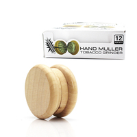 Broyeur à herbes de haute qualité, vente en gros pour les boutiques de fumeurs, 2 pièces, broyeur à épices en bois de 55 mm, broyeur à tabac à herbes, accessoire pour fumer