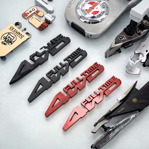 สติกเกอร์โลโก้โลหะหรูหราแบบติดเองสำหรับรถยนต์ AWD (ใช้ครั้งเดียว) - Product Image 3