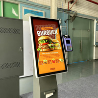 Pantalla LCD de Alta Luminosidad para Kiosco de Autoservicio con Pantalla Táctil para Interiores y Exteriores, para Restaurantes de Comida Rápida y Cafeterías