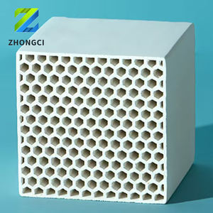 Alumine Zhongci, mullite, échangeur de chaleur monolithe en nid d'abeille en céramique de cordiérite pour RTO 150*150*150/300mm - Product Image 5