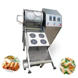 Machine à rouleau à ressort automatique à chauffage électrique au gaz Machine de fabrication de rouleaux à ressort pour crevettes et légumes