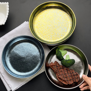 Plato Redondo de Titanio Puro de 19 cm y 21 cm, Color Plata Cristal de Hielo, para Acampar al Aire Libre y Uso Doméstico - Product Image 2