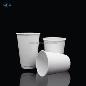 Bulk OEM Custom Heat Resistant Hot Drink Cups 12oz 16oz Double Wall Paper Cups Disposable <b>PLA</b> Lined with Lids Paper Cups - Product Image 3