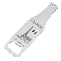 Ouvre-bouteille en acier inoxydable blanc avec impression UV, vente en gros 2026, décoration moderne pour la maison, en métal