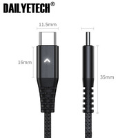 Kabel PD LED 5A tipe C, kabel pengisian daya Cepat tipe aktif 100w Usb C ke Usb C