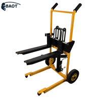 BAOT Nouveau transpalette manuel pliable industriel en métal de 200 kg, mini et portable
