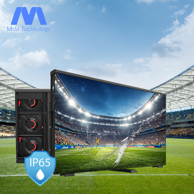 MIDA P5 P6.25 P8.33 P10 LED Advertising Sports Football Perimeter Stadium LED Display Screen 1600*900mm LED Panel Banner Boards
