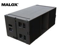 MALOX KS28 3200W Subwoofers professionnels audio double passifs 18 pouces 4 ohms en contreplaqué de bouleau russe avec aimants néodyme