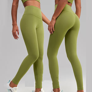 Leggings de fitness sans coutures invisibles pour femme, effet galbant fessier, taille haute, sensation seconde peau, pour le yoga – Grande Vente - Product Image 1