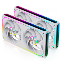 Ventilador AntarcChill 240 ARGB con Refrigeración Integrada, Efecto Espejo Lateral Todo en Uno, Ventilador ARGB PWM de 4 Pines, Rodamiento Fluido, Velocidad de 450-1800 RPM