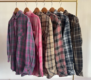<strong>Women</strong> Plaid <strong>Flannel</strong> <strong>Shirt</strong> Long Sleeve Casual <strong>Shirts</strong> Vintage <strong>Check</strong> Blouse Multi Color Plaid Shacket Outerwear Streetwear Tops - Product Image 6