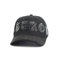 Casquettes de baseball personnalisées en gros, ensemble de cinq casquettes avec tissage oblique, ornées de perles et d'appliques, avec des fleurs en fourrure de daim