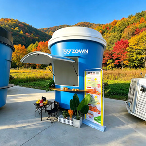 Coffee Food <b>Trailer</b> Mobile Kitchen Fast Food Truck Pizza Coffee Catering Van Street Snack Truck - Product Image 2