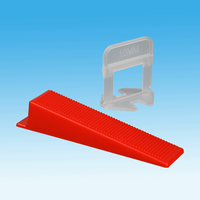 En gros plastique réutilisable Ventes directes d'usine Tlie nivellement Precise Wedge 1.5 Pince de nivellement de carrelage Système de nivellement