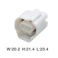Conector automotriz de plástico eléctrico, conector automático de arnés de cables hembra, 2 unidades