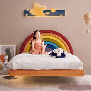 Muebles Modernos para Dormitorio Infantil, Camas con Estructura de Madera, con Tobogán y Escaleras para Niñas - Product Image 4
