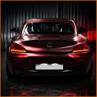 Para BMW Z4 E89 2009-2016, Conjunto de Luces Traseras de Coche con Animación Dinámica LED Secuencial, Estilo M4 CSL, Color Negro Ahumado