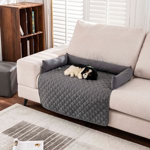Nueva llegada antideslizante inferior ultrasónico acolchado sofá cubierta PP algodón mascota cama Protector impermeable Color sólido para caja - Product Image 3