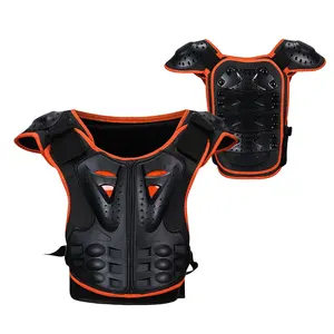Jaqueta de proteção para motocicleta, jaqueta de motocross com proteção para o corpo, armadura para crianças e jovens