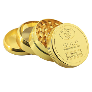 Hot Seller Zinc Alloy <b>Herb</b> <b>Grinder</b> Gold Four-Layer <b>Grinder</b> Manual Metal Tobacco <b>Grinder</b> - Product Image 6