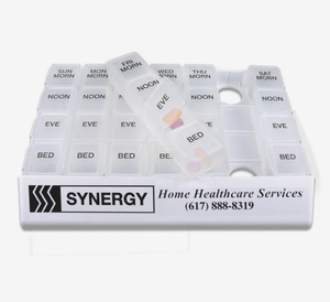 Custom Logo Printed Giveaway Medicine Tray Organizer for Promotional Corporate Gifts Healthcare Pill Storage Box